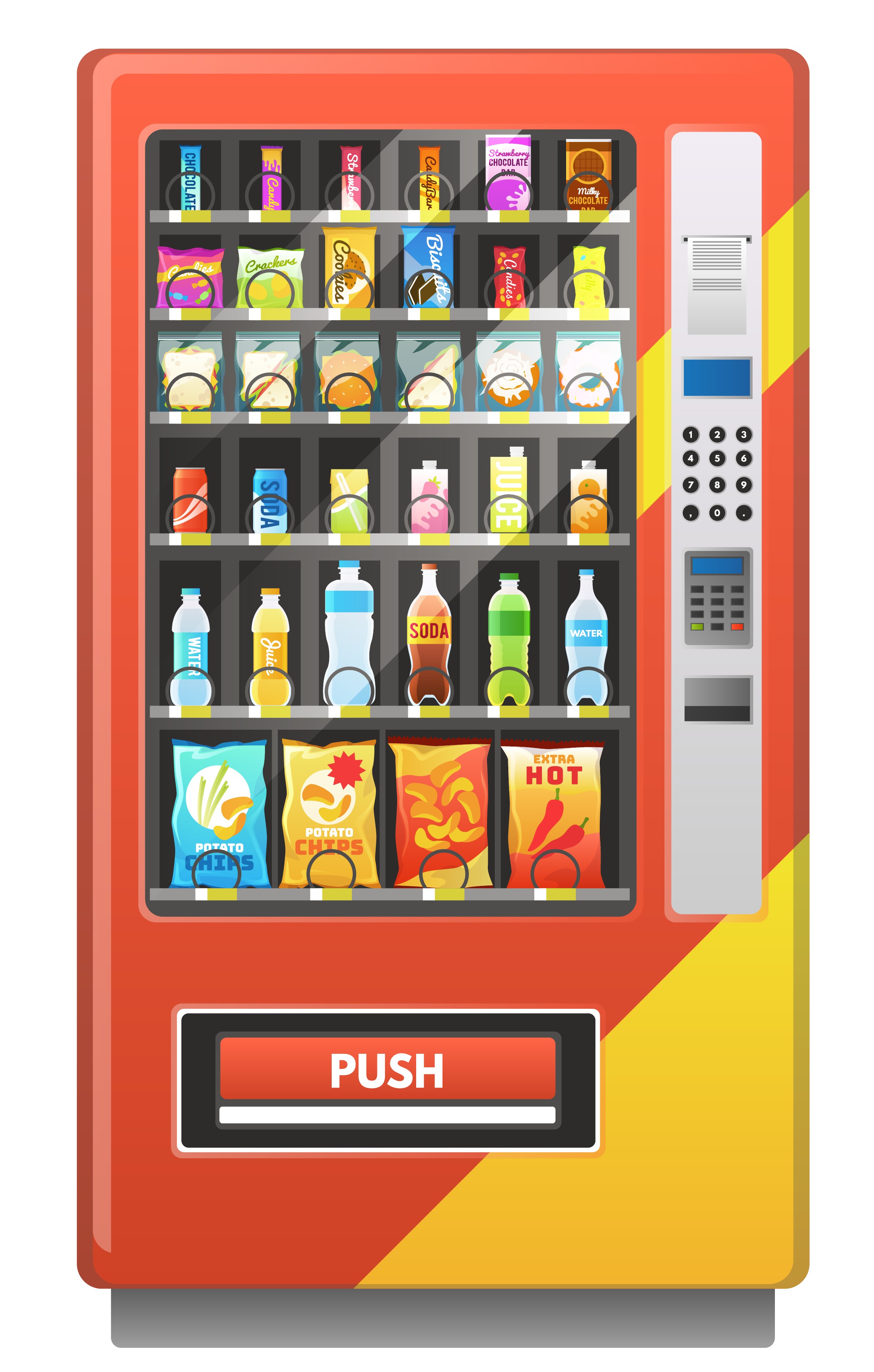 Vending Machine Orange Shutterstock 1558964282